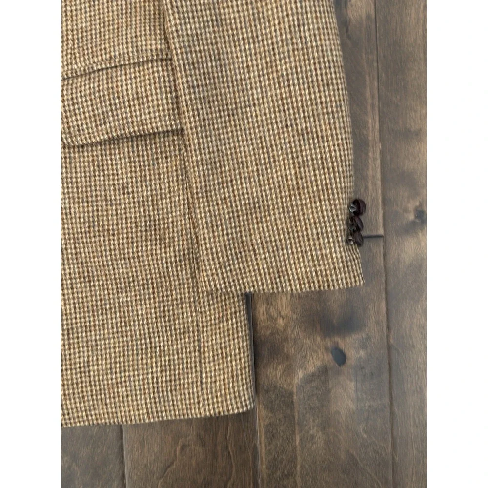 Vintage Stafford Tweed Men 100% Wool Sports Coat Suit Jacket Blazer Size 44L USA
